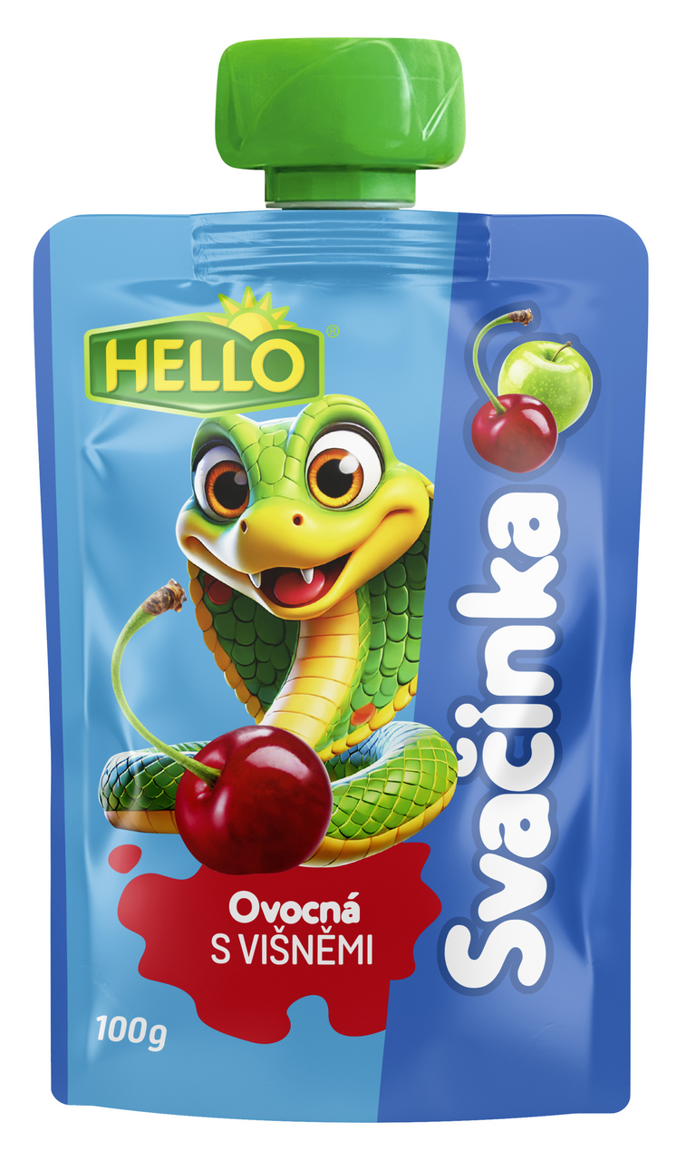 HELLO Ovocná kapsa višeň 12 x 100 g