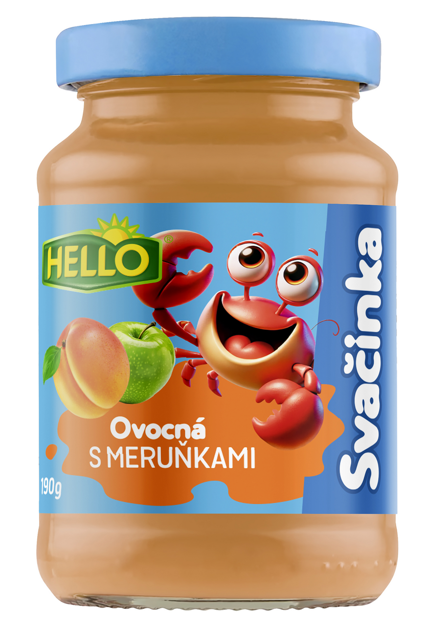 HELLO Svačinka meruňka 10 x 190 g sklo