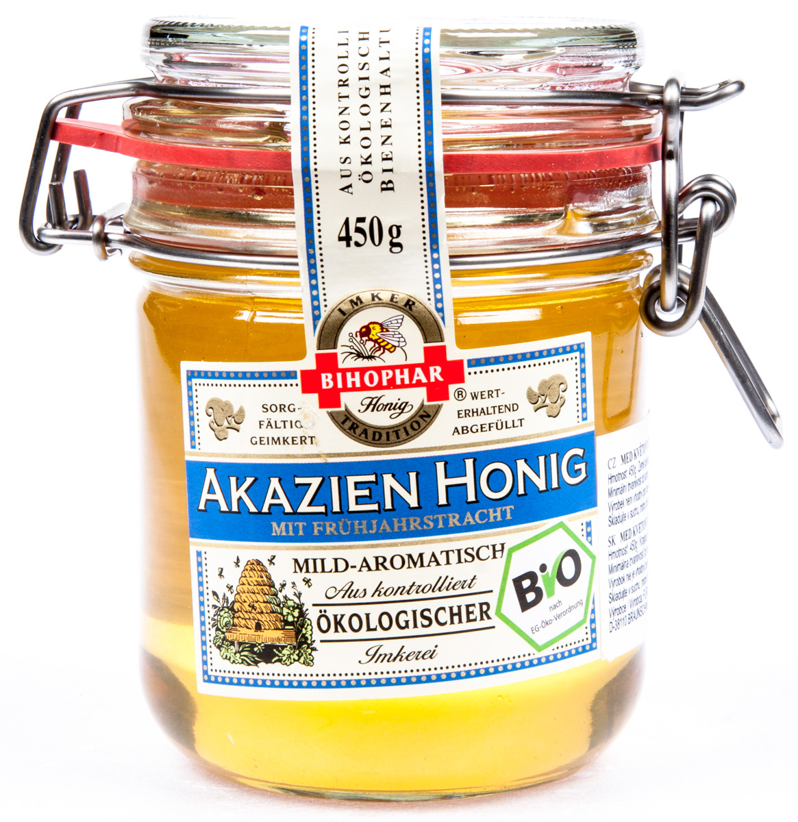 BIHOPHAR Med květový akátový BIO 450 g