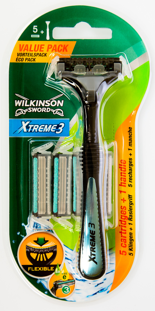 WILKINSON Sword Extreme3 Strojek + náhradní hlavice 1 ks