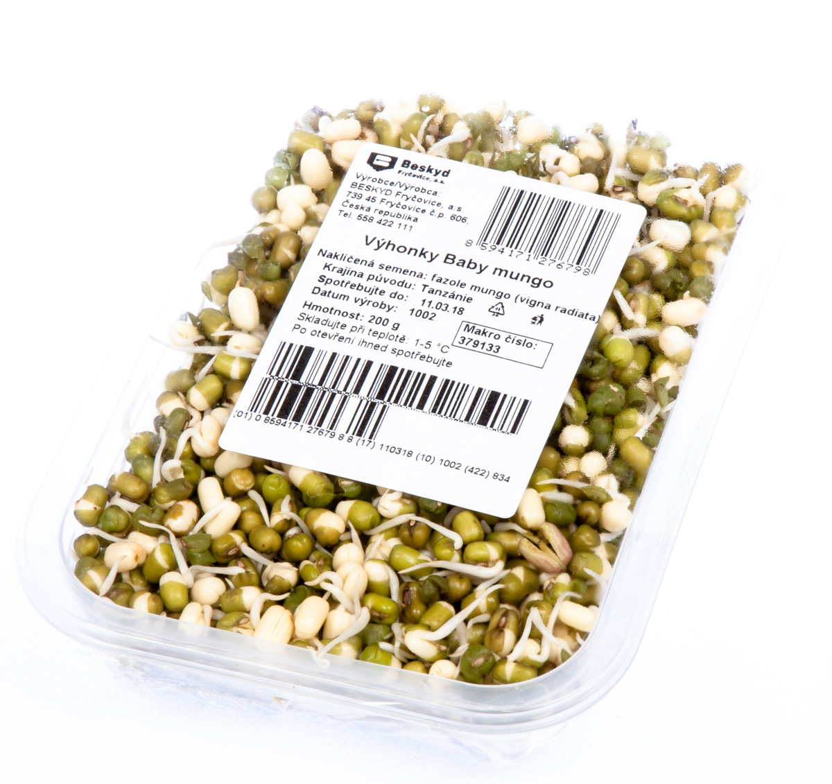 Klíčky Mungo baby chlaz. 200 g sáček