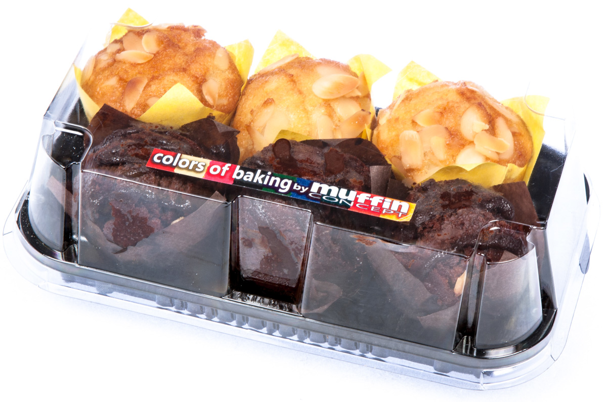 MUFFIN CONCEPT Muffin mini světlé+tmavé mix 270 g/6 ks box