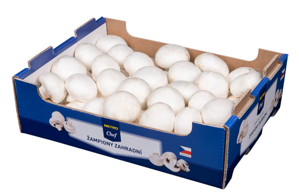 METRO Chef Žampiony 55/75 CZ čerstvé 3 kg