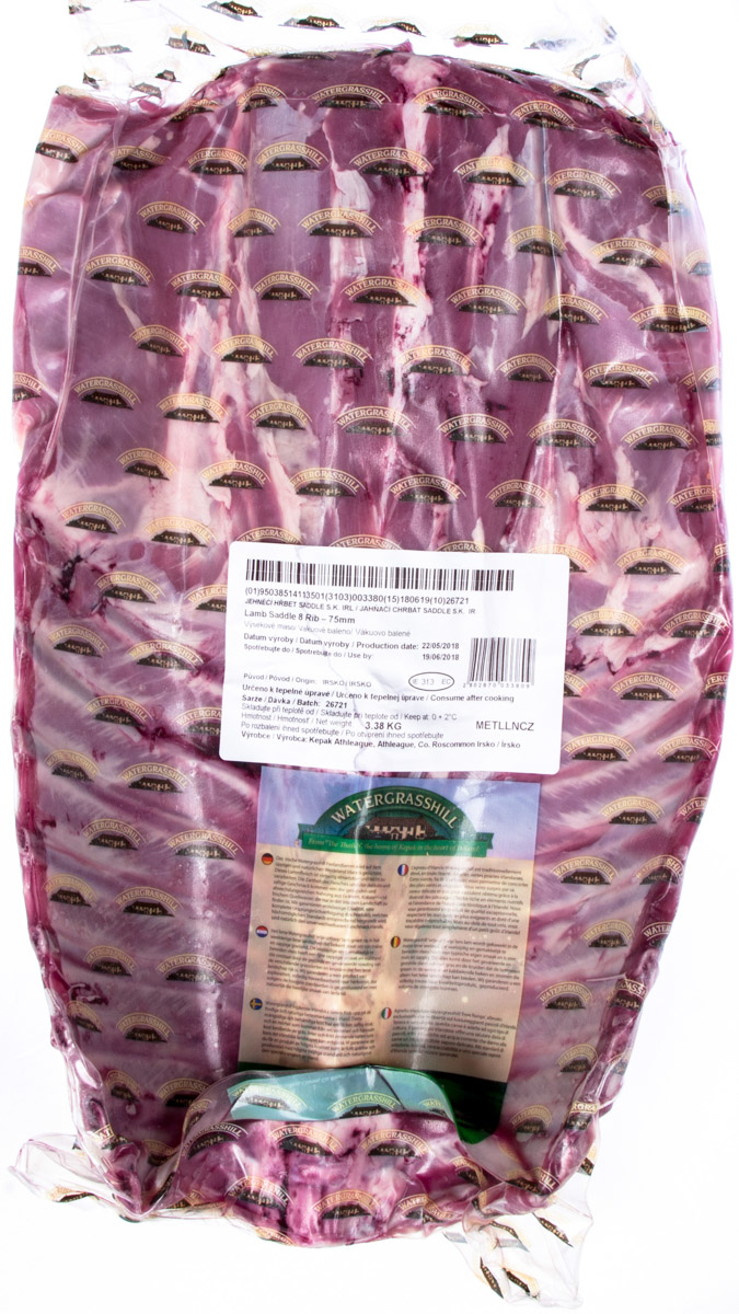 METRO Chef Jehněčí hřbet s kostí Saddle IRL halal chlaz. váž. cca 3,3 kg