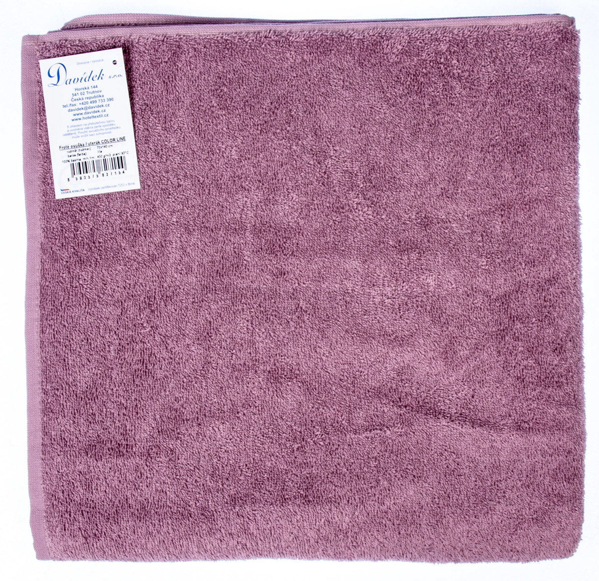 DAVÍDEK Osuška froté Color Line 70 x 140 cm fialová 1 ks
