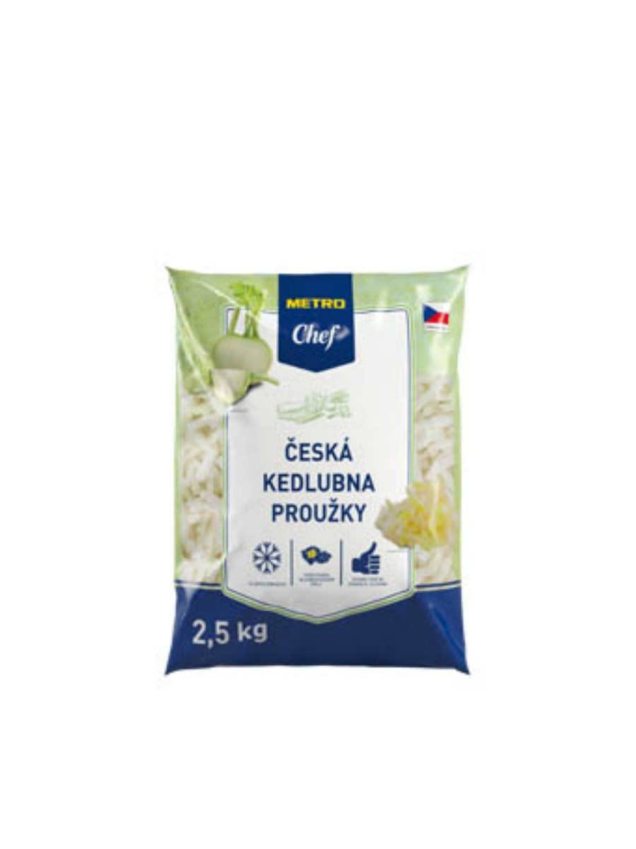 METRO Chef Česká kedlubna proužky mraž. 2,5 kg
