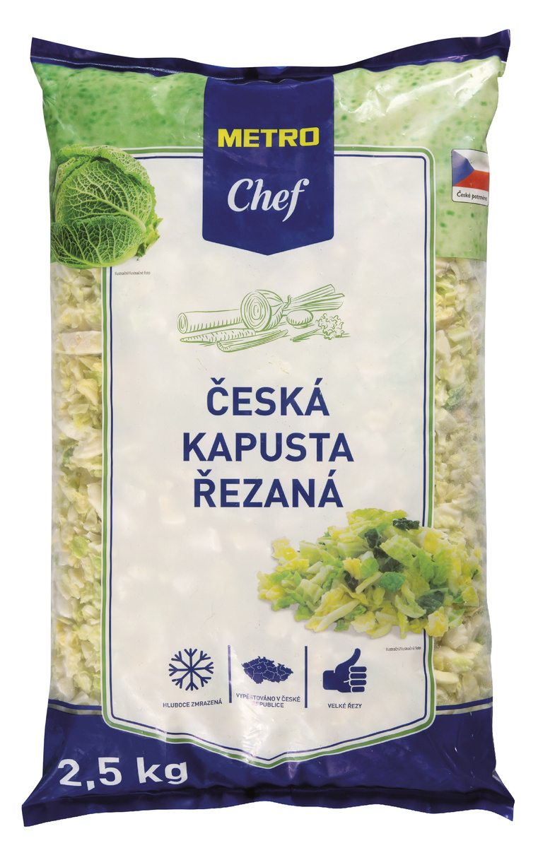 METRO Chef Kapusta česká řezaná mraž. 2,5 kg
