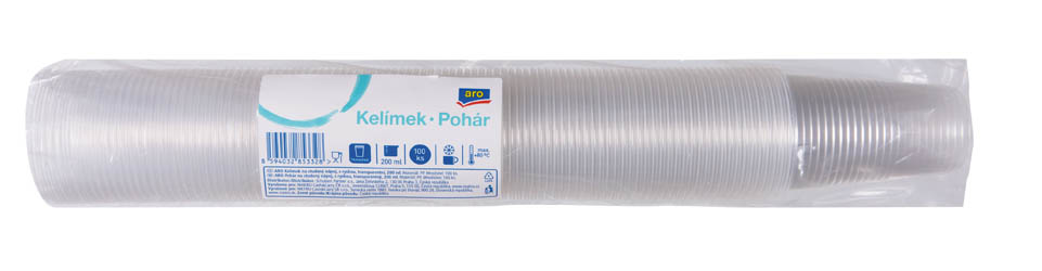aro Kelímek 200 ml polypropylen transparentní 100 ks