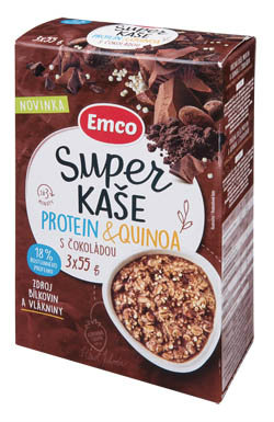Emco Super Kaše protein s čokoládou 3 x 55 g