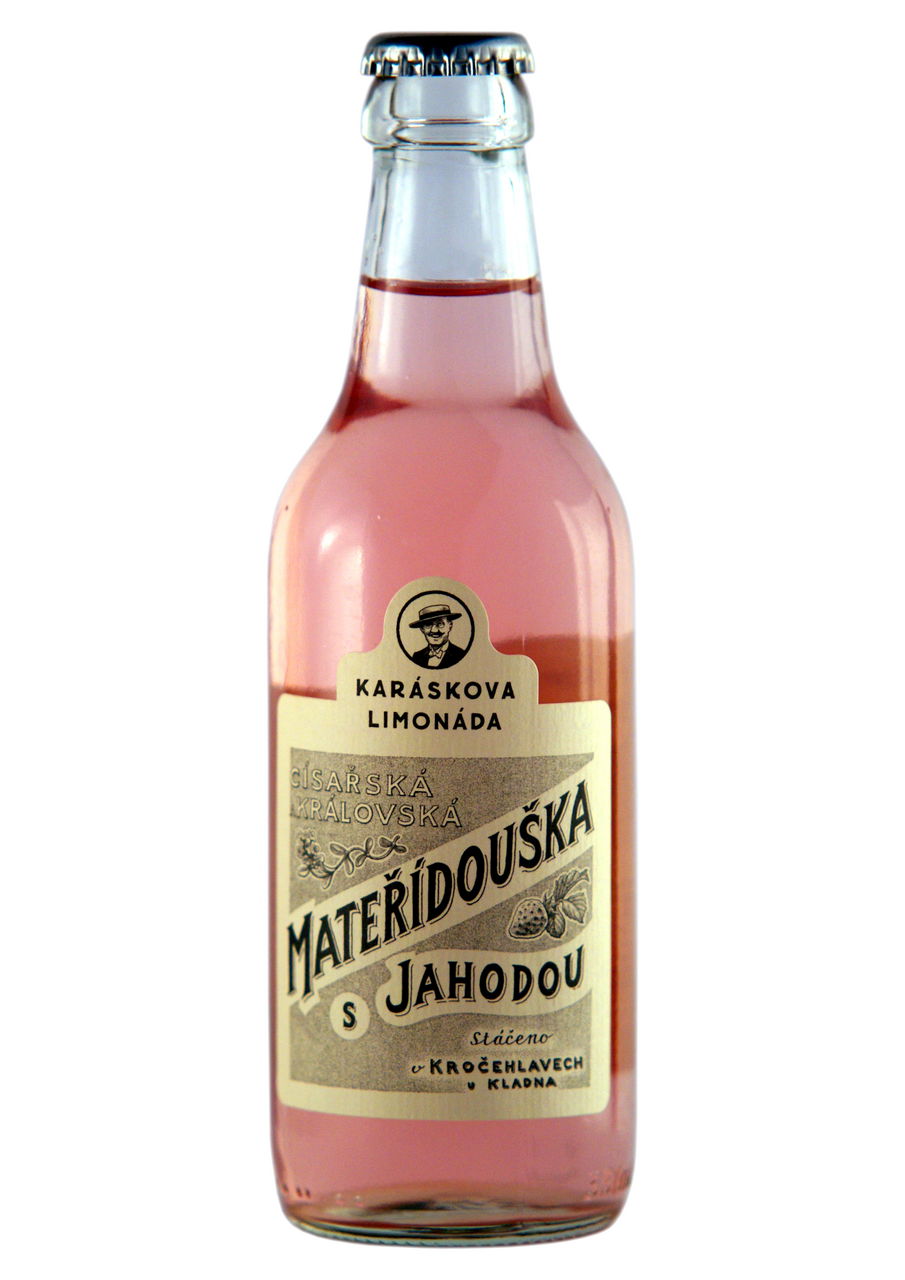 KARÁSKOVA LIMONÁDA mateřídouška s jahodou 330 ml