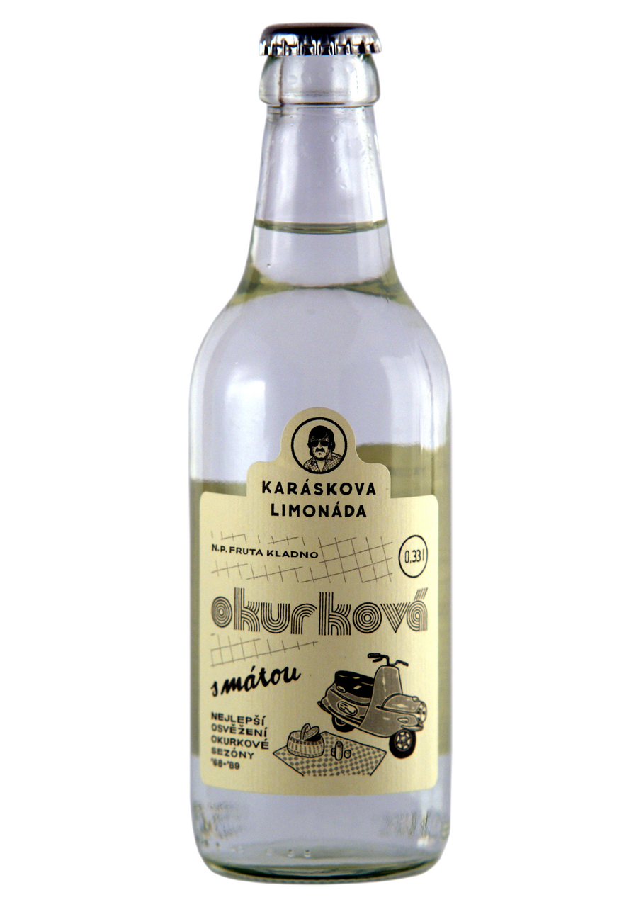 KARÁSKOVA LIMONÁDA okurková s mátou 330 ml