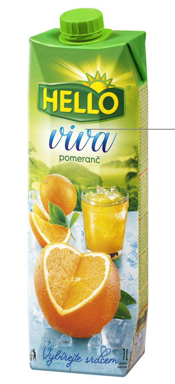 HELLO Viva Pomeranč 12 x 1 l