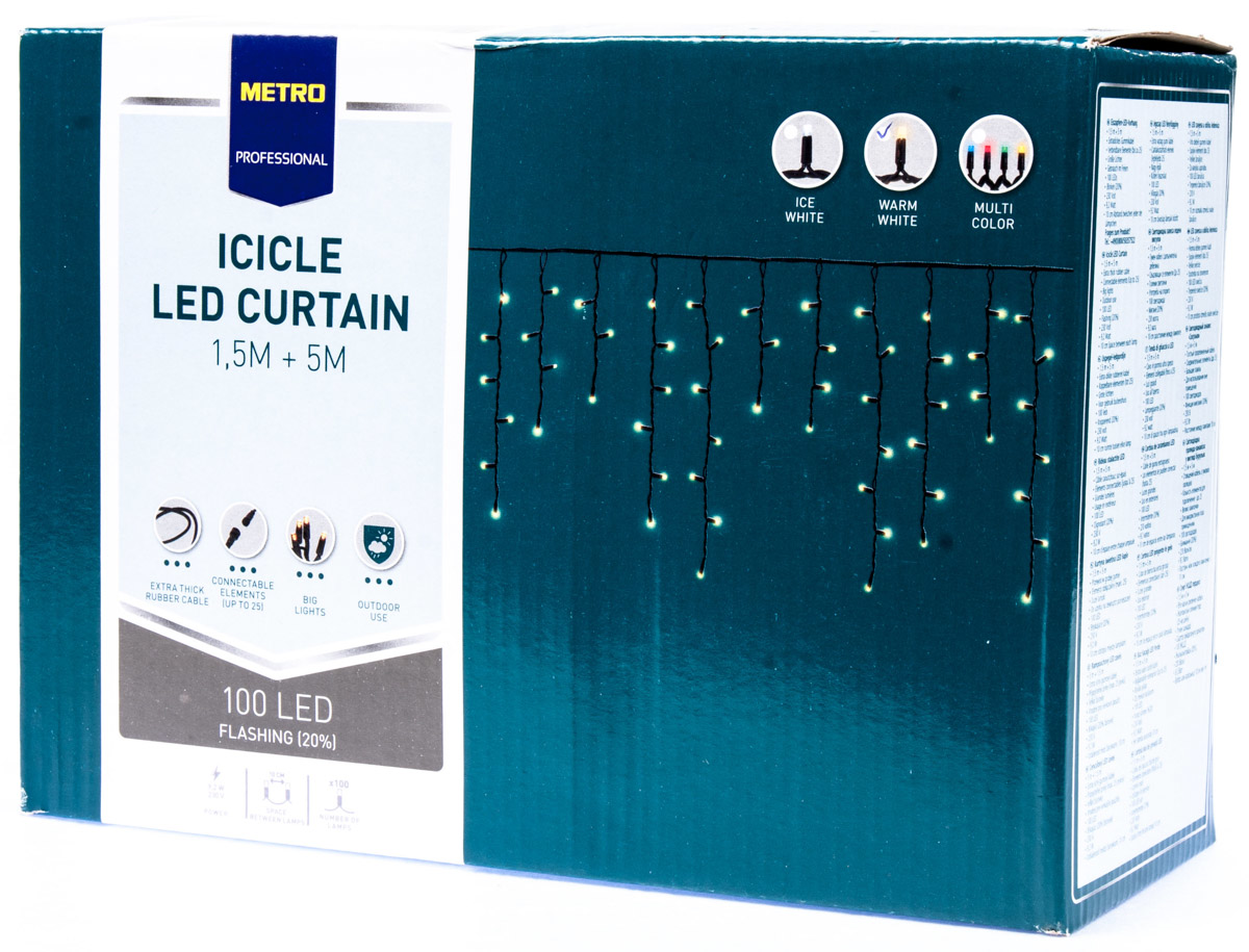 METRO PROFESSIONAL Světelný řetěz 5 x 0,7 m bílá 1 ks