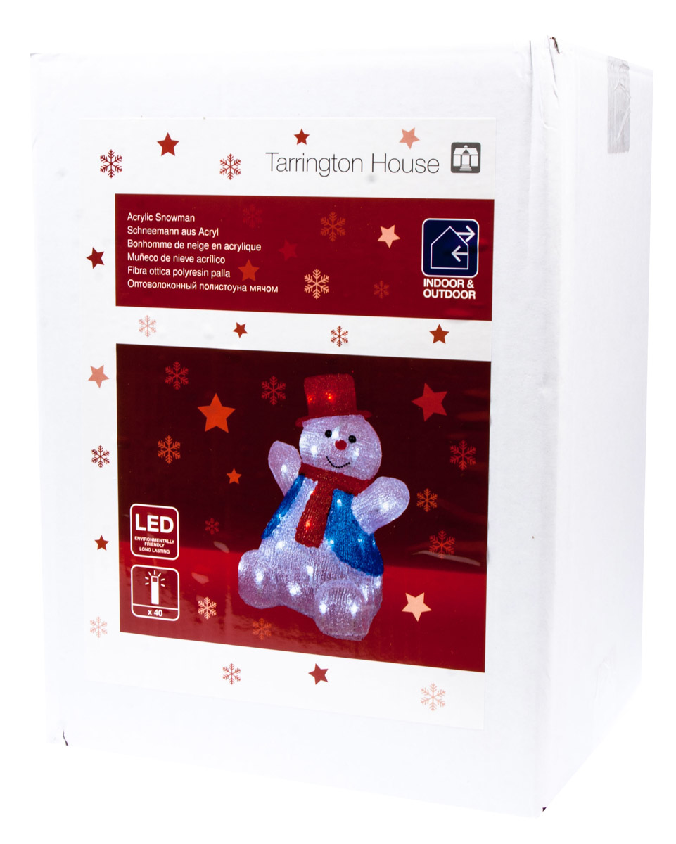 Tarrington House Sněhulák akrylový 34 cm 40LED 1 ks