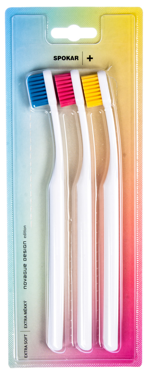 SPOKAR Zubní kartáček Plus 3428 Extra měkký 3 ks