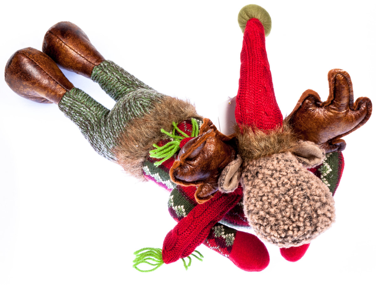 Tarrington House Sob ležící textil 18 cm hnědý 1 ks