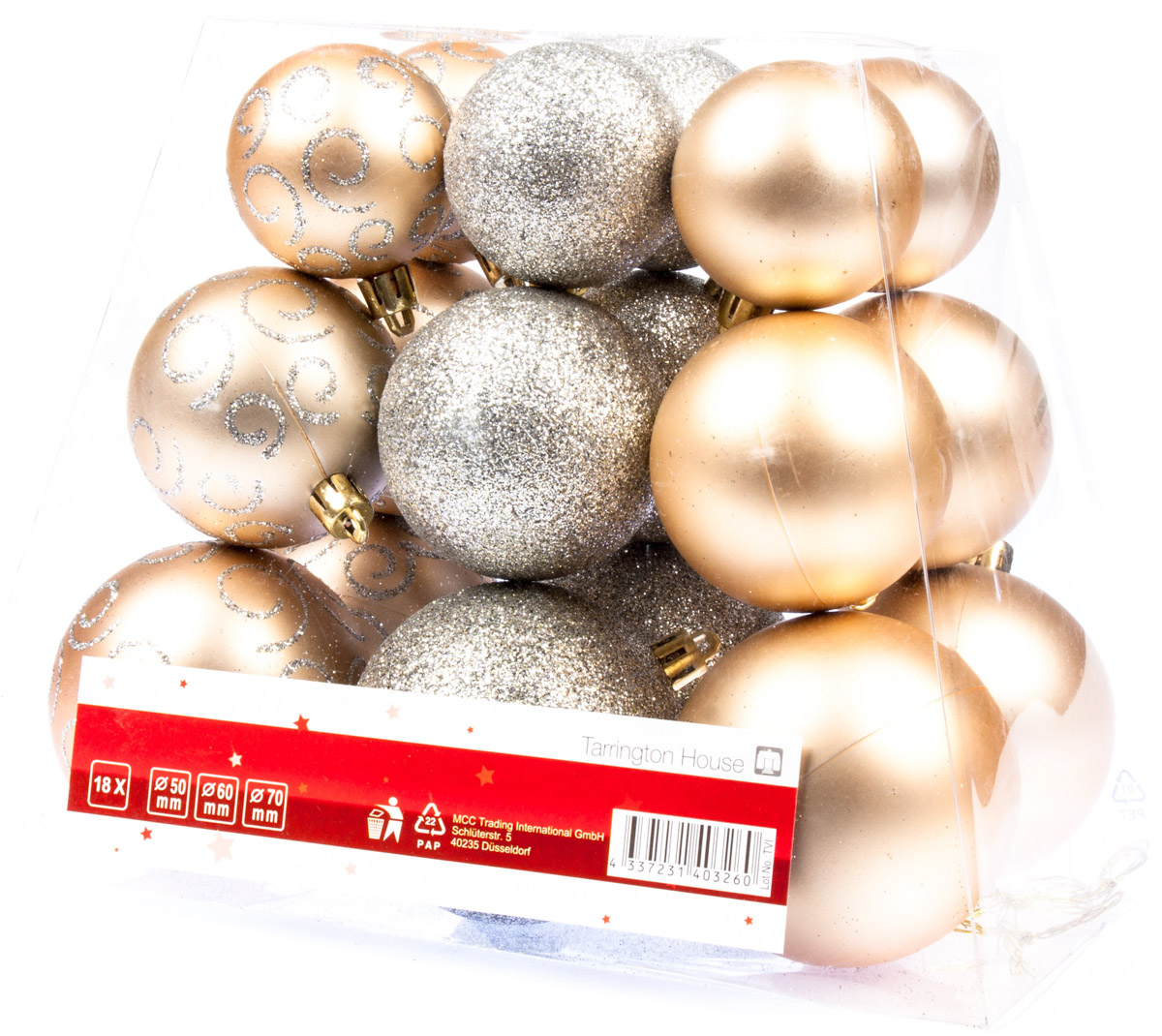 Tarrington House Vánoční koule 18 ks