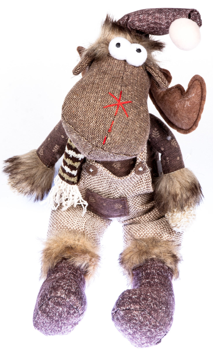 Tarrington House Sob sedící textil 42 cm hnědý 1 ks