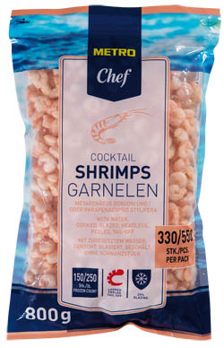 METRO Chef Krevety koktejlové 150/250 mraž. 800 g