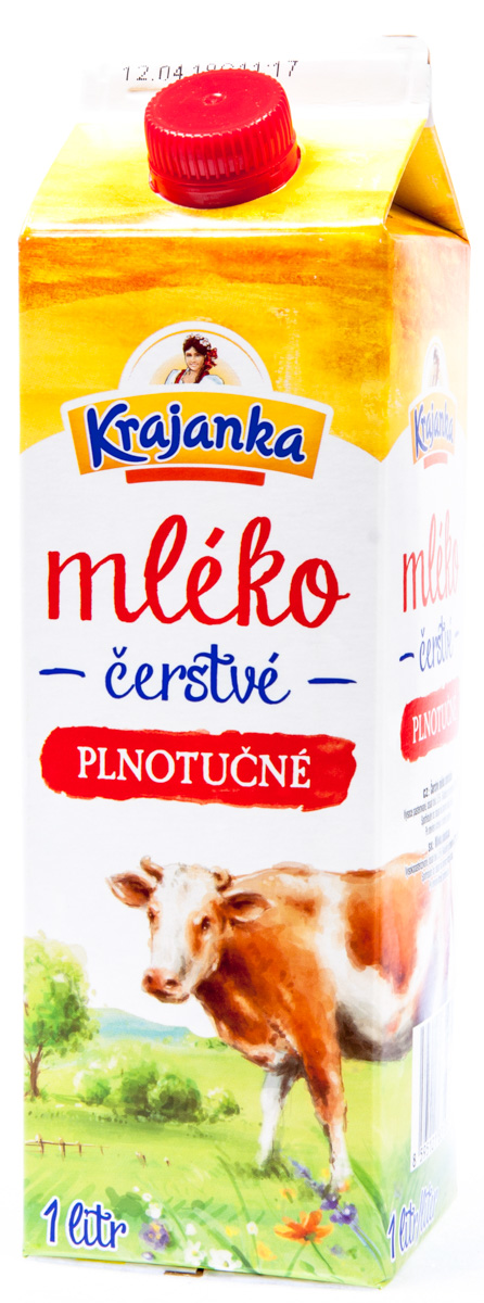 Krajanka Mléko čerstvé 3,5 % chlaz. 1 l