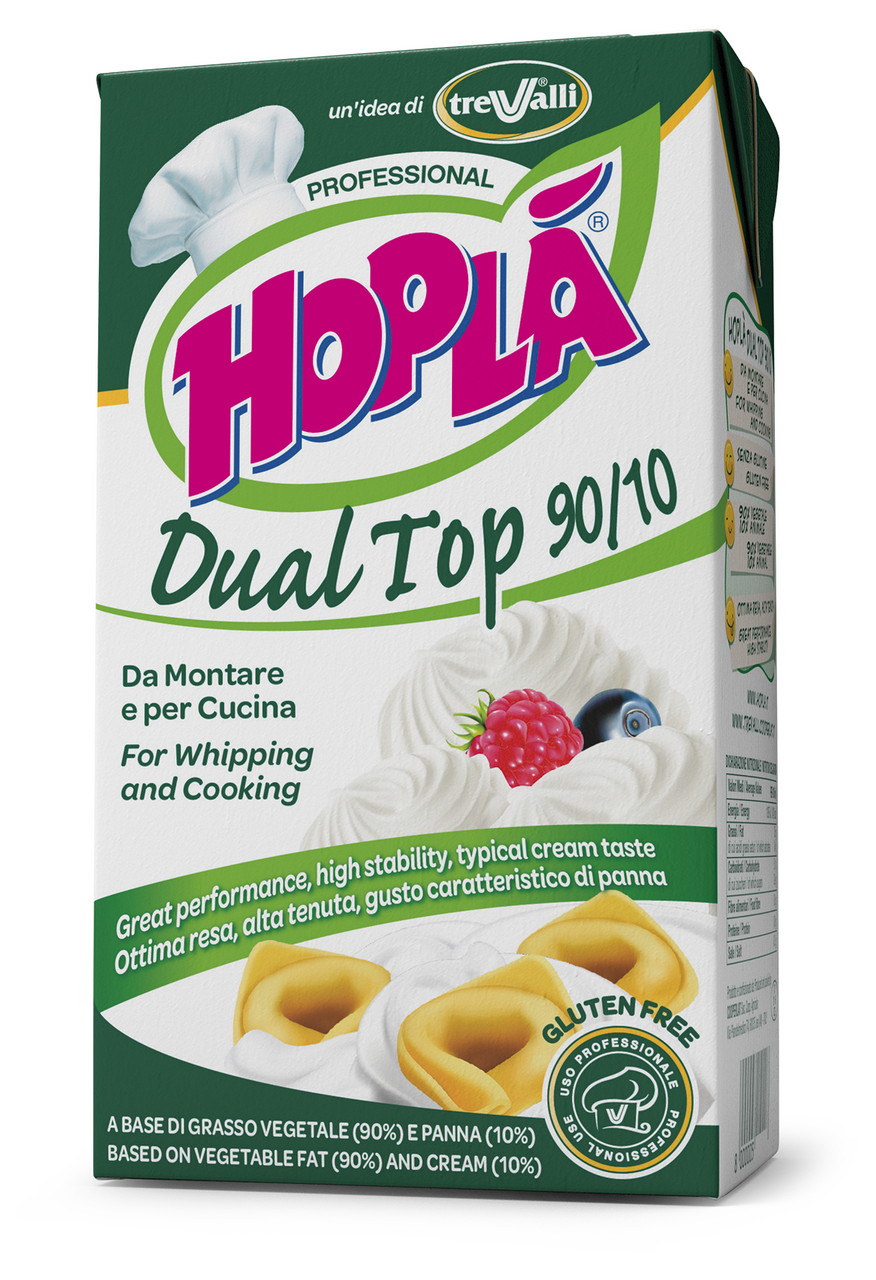 TREVALLI Hoplá Krém rostlinný se smetanou 35% chlaz. 1 l