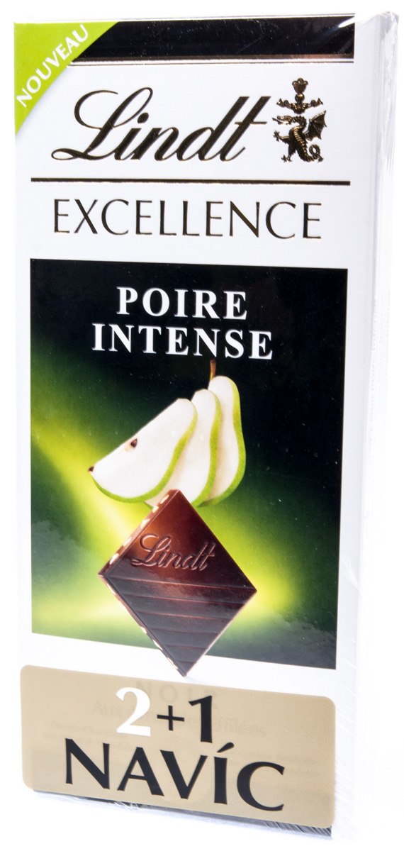 Lindt Excellence Čokoláda Hruška Intense 3 x 100 g