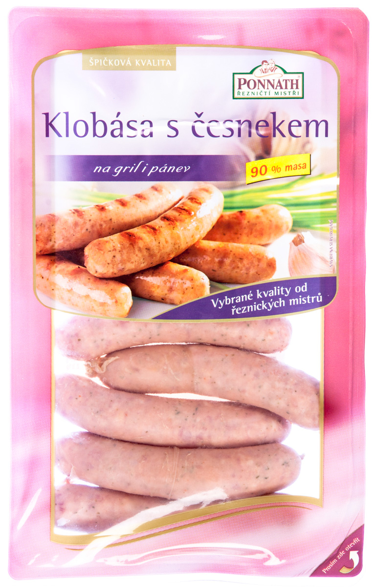 PONNATH Klobása česneková chlaz. 180 g