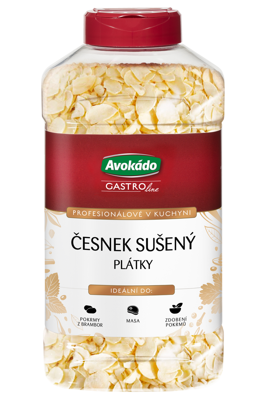 Avokádo Česnek sušený plátky 650 g
