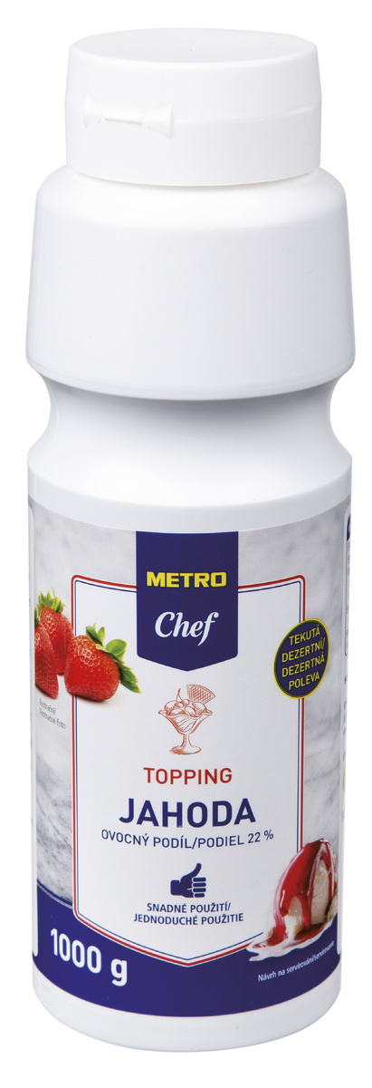METRO Chef Topping příchuť jahoda 1 kg