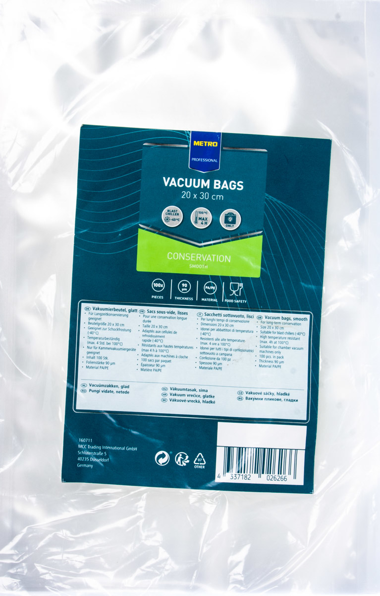 METRO PROFESSIONAL Sáčky vakuovací 90 mm 20 x 30 cm 100 ks