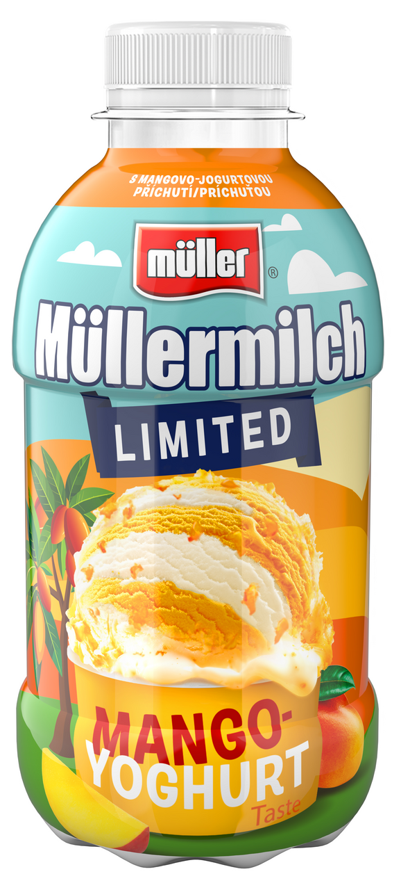 Müllermilch mléčný nápoj mango jogurt chlaz. 400 g