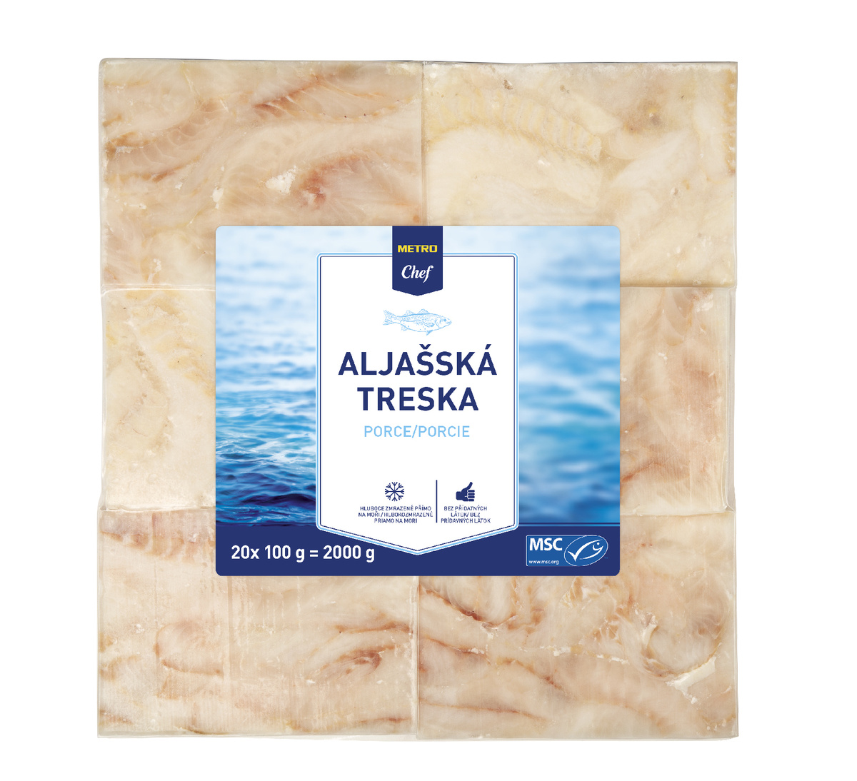 METRO Chef Treska aljašská filé mraž. 20 x 100 g