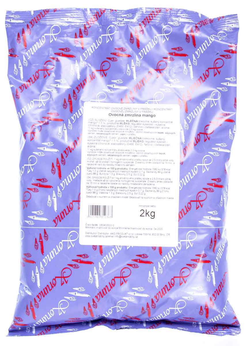 KORUNA Zmrzlinová směs příchuť mango 2 kg