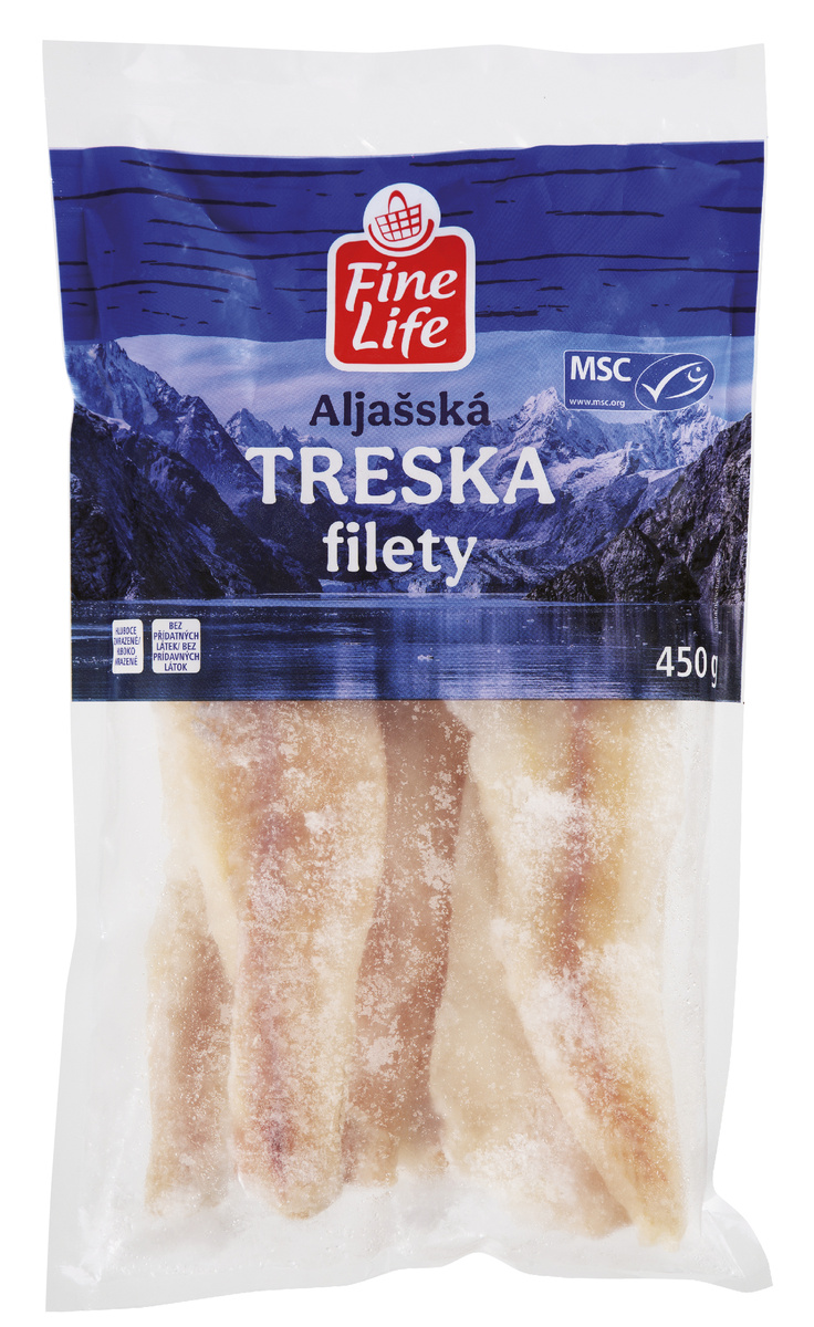 Fine Life Treska aljašská filety mraž. 450 g