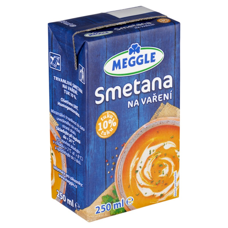 MEGGLE Smetana na vaření 10 % 250 ml