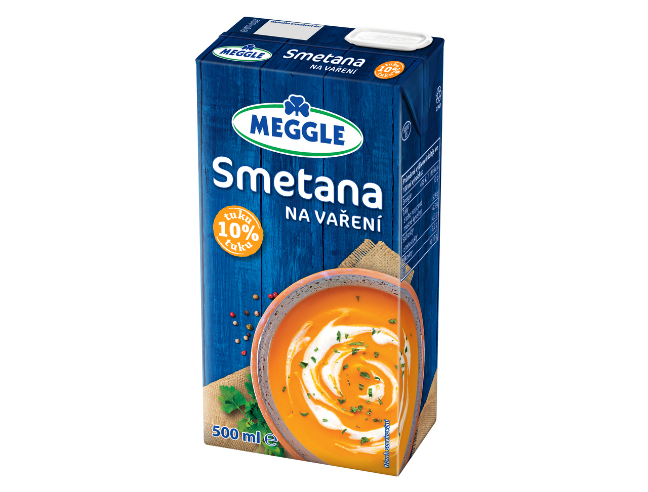 MEGGLE Smetana na vaření 10 % 500 ml