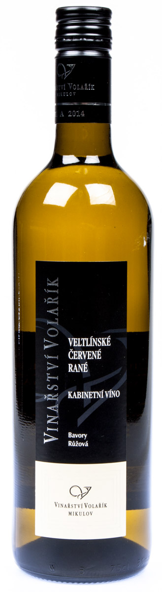 VOLAŘÍK Veltlínské červené rané kabinet 750 ml