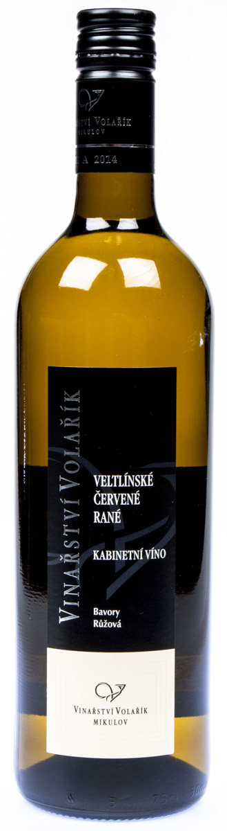 VOLAŘÍK Veltlínské červené rané kabinet 6 x 750 ml