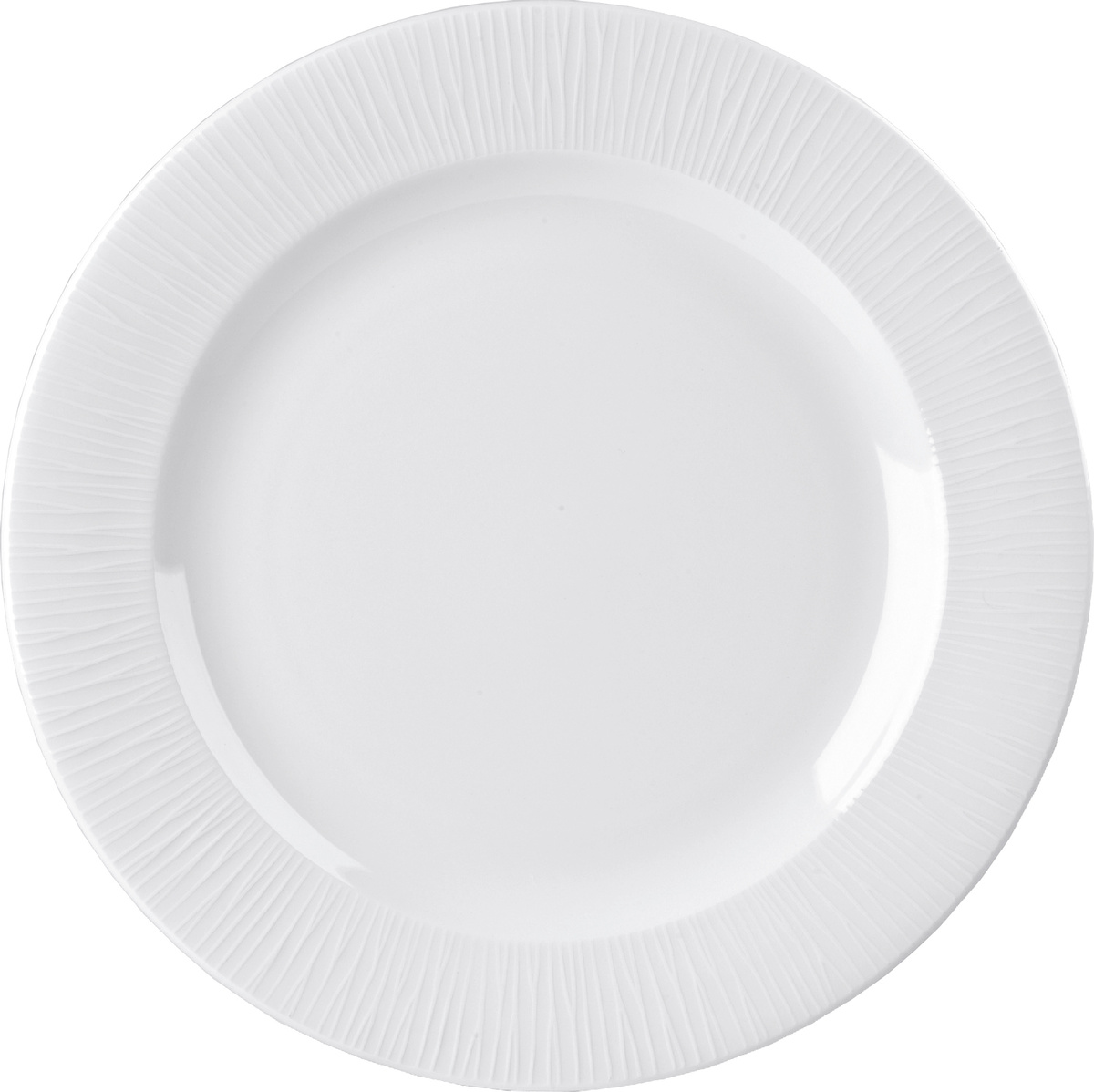 Talíř mělký 16,5 cm bambus bílý 12 ks