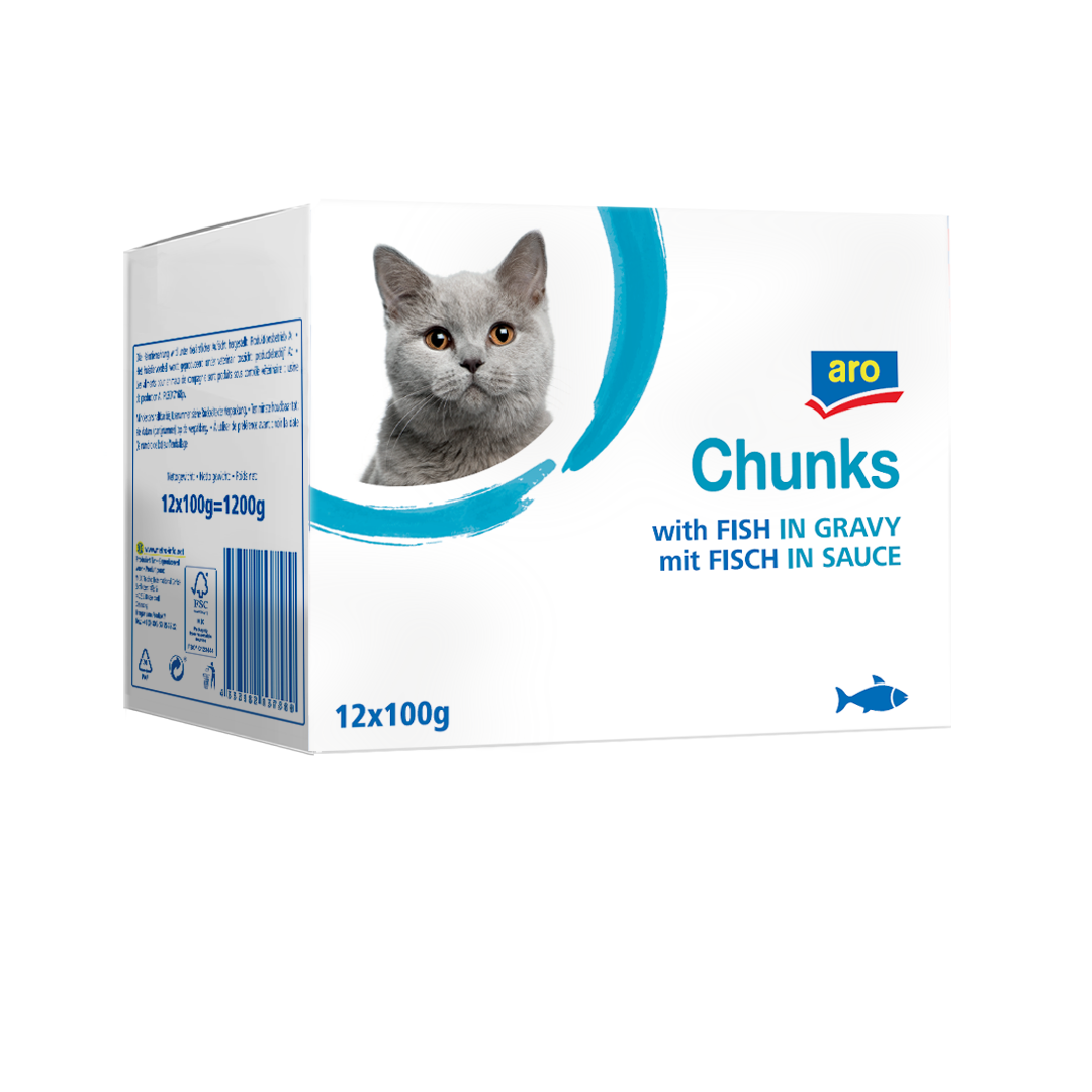aro Kapsička pro kočky rybí 12 x 100 g