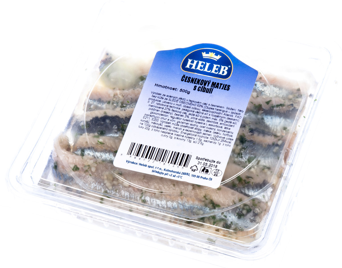 HELEB Matjes česnekový s cibulí chlaz. 500 g