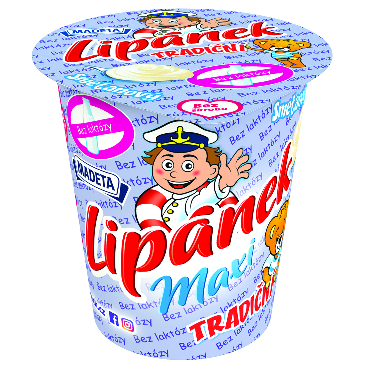 MADETA Lipánek smetanový bez laktózy chlaz. 130 g