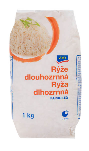 aro Rýže dlouhozrnná parboiled 10 x 1 kg