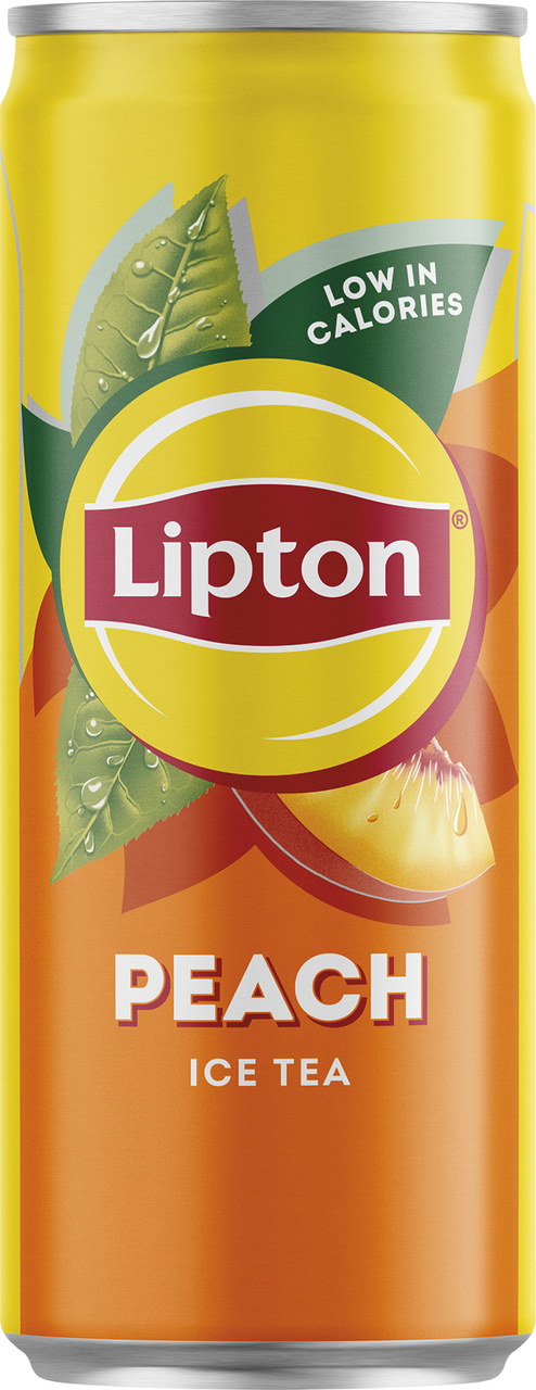 Lipton Ice Tea Peach Ledový čaj broskev 330 ml plech
