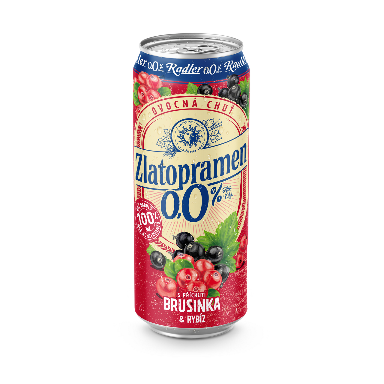 Zlatopramen Pivo nealkoholické brusinka 6 x 500 ml