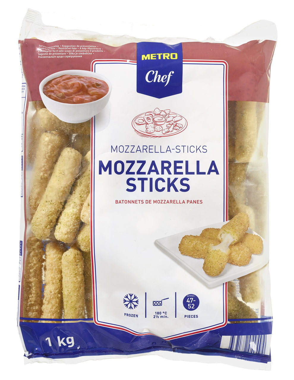 METRO Chef Mozzarella sticks mraž. 1 kg
