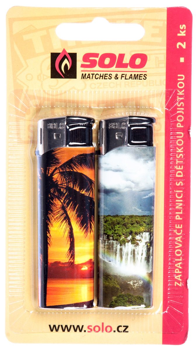 SOLO MATCHES Zapalovač Blistr 2 ks