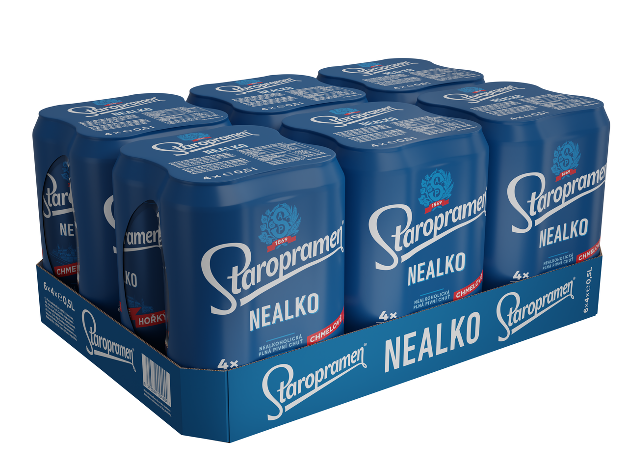 Staropramen Pivo nealkoholické 24 x 500 ml plech