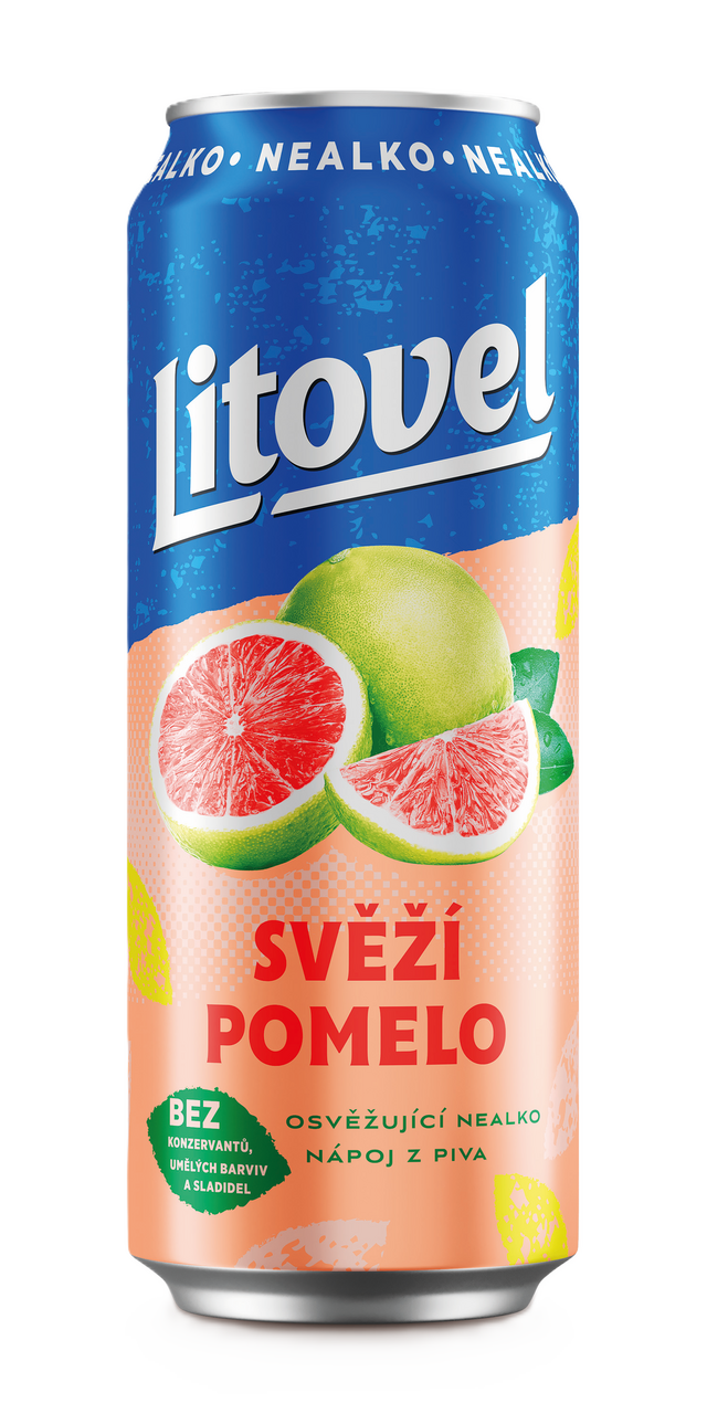 Litovel Pomelo pivo nealkoholické 4 x 500 ml multipack plech