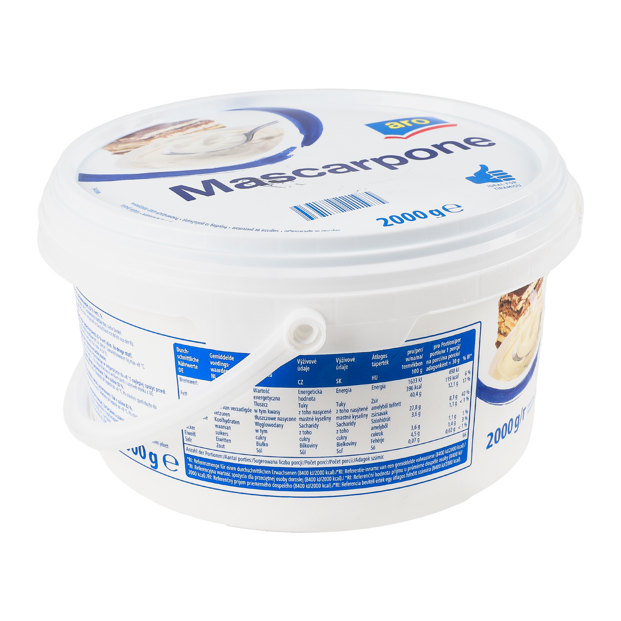 aro Mascarpone sýr 82 % chlaz. 2 kg